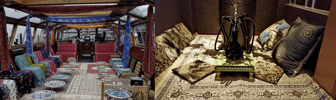 Specifieke prijzen van het waterpijpenterras Arabische decoratie voor uw feest