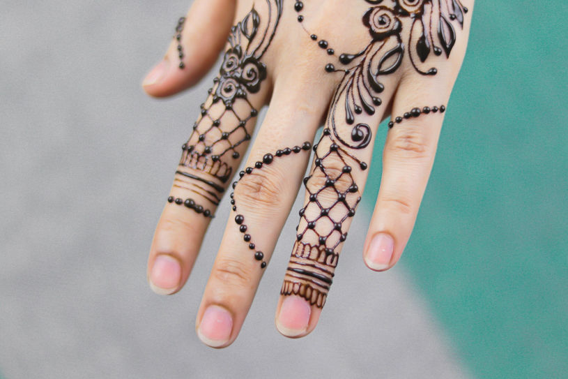 Arabisch thema aankleding Klassieke henna tatoeages